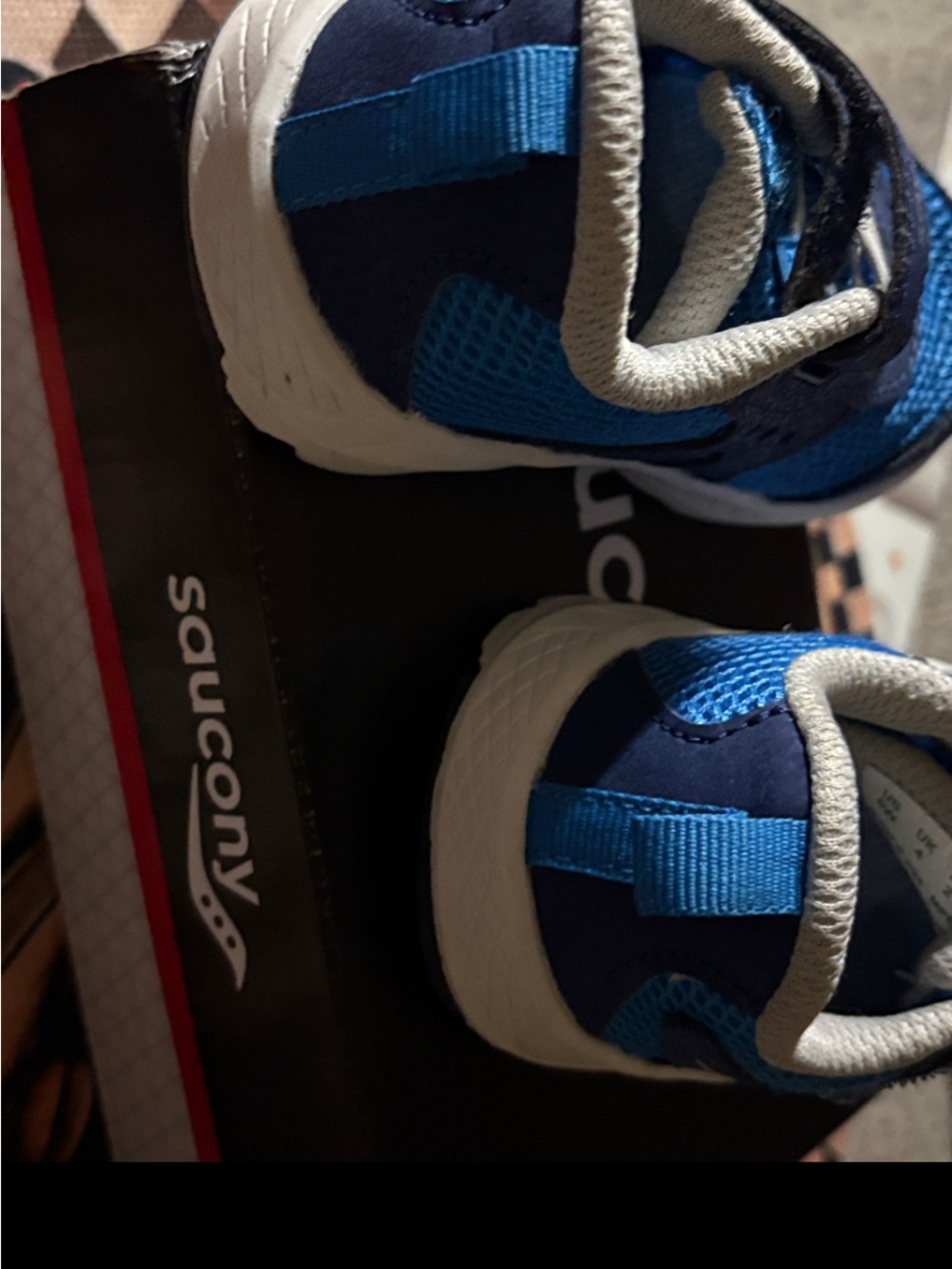Saucony Kids Navy and Bright Blue Running Sneakers